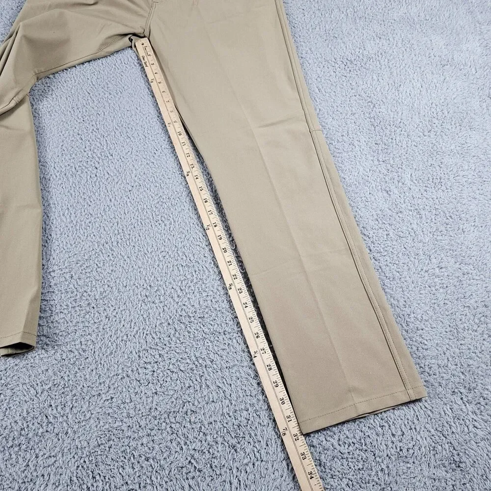 Wrangler ATG Pants Mens 35x32 Khaki Stretch Hiking Outdoor Trail All Terrain